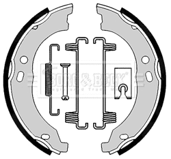 BBS6360 BORG & BECK Комплект тормозных колодок, стояночная тормозная система (фото 1)