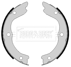 BBS6370 BORG & BECK Комплект тормозных колодок, стояночная тормозная система (фото 1)