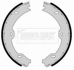 BBS6393 BORG & BECK Комплект тормозных колодок, стояночная тормозная система (фото 1)