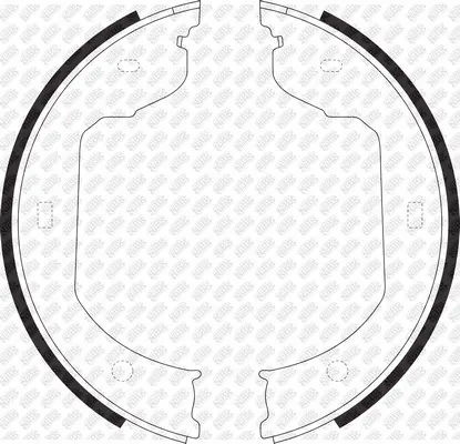 FN0589 NIBK Комплект тормозных колодок, стояночная тормозная система (фото 1)
