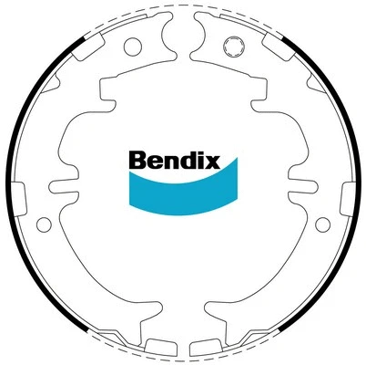 BS1794 BENDIX Комплект тормозных колодок, стояночная тормозная система (фото 1)