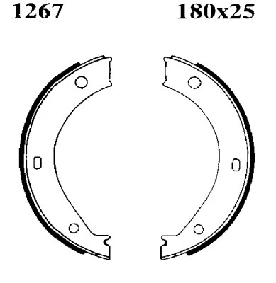 01267 BSF Комплект тормозных колодок, стояночная тормозная система (фото 1)