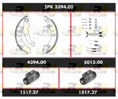 SPK 3394.00 ROADHOUSE Комплект тормозов, барабанный тормозной механизм (фото 1)