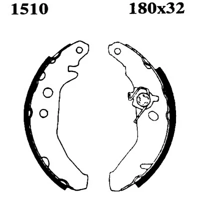 6151 BSF Комплект тормозов, барабанный тормозной механизм (фото 1)