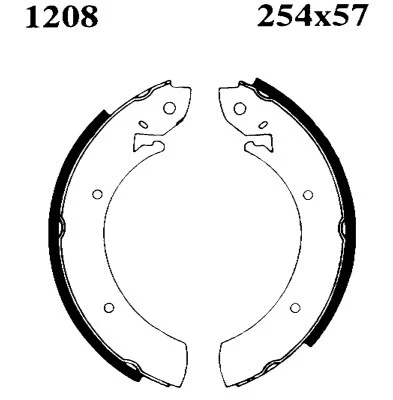 6212 BSF Комплект тормозов, барабанный тормозной механизм (фото 1)