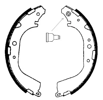 6431 BSF Комплект тормозов, барабанный тормозной механизм (фото 1)