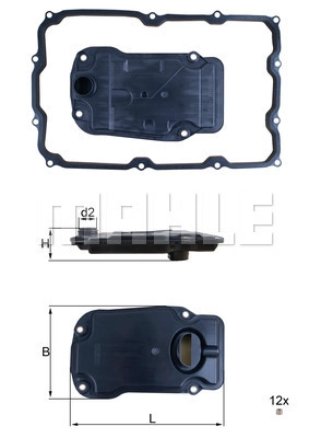 HX 271D KNECHT/MAHLE Гидрофильтр, автоматическая коробка передач (фото 2)