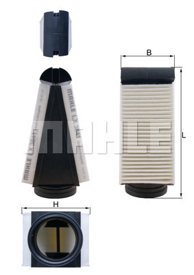 LX 3841 KNECHT/MAHLE Воздушный фильтр (фото 1)