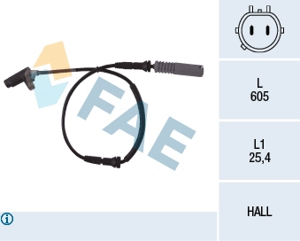 78042 FAE Датчик, частота вращения колеса (фото 1)