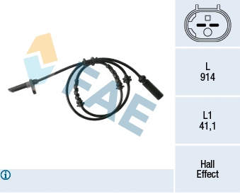 78334 FAE Датчик, частота вращения колеса (фото 1)