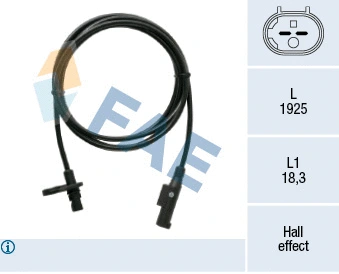 78524 FAE Датчик, частота вращения колеса (фото 1)