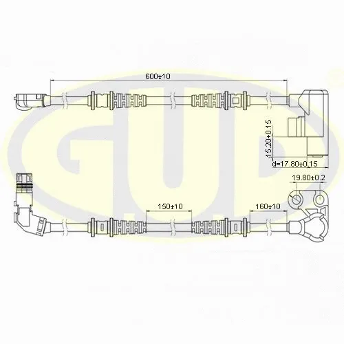 GABS01320 G.U.D Датчик, частота вращения колеса (фото 1)