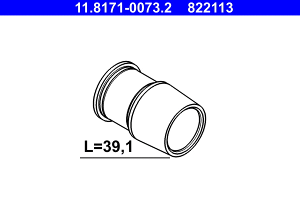 11.8171-0073.2 ATE Направляющая гильза, корпус скобы тормоза (фото 1)
