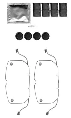 8DZ 355 205-071 BEHR/HELLA/PAGID Комплект принадлежностей, тормо (фото 1)