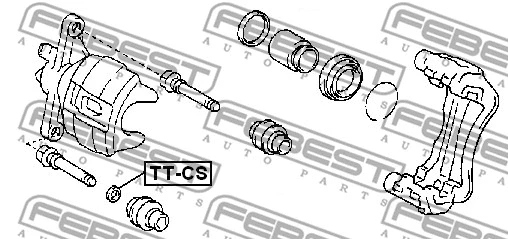 TT-CS FEBEST Комплект принадлежностей, тормо (фото 2)