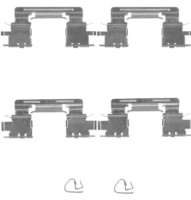 8DZ 355 204-911 BEHR/HELLA/PAGID Комплектующие, колодки дискового тормоза (фото 1)