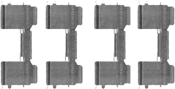 8DZ 355 205-041 BEHR/HELLA/PAGID Комплектующие, колодки дискового тормоза (фото 1)