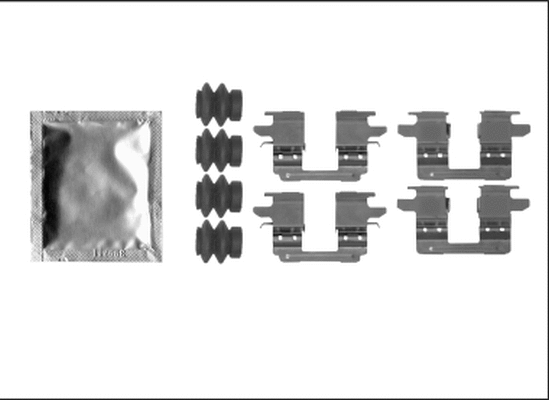 8DZ 355 205-531 BEHR/HELLA/PAGID Комплектующие, колодки дискового тормоза (фото 1)