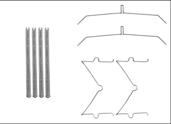 8DZ 355 205-641 BEHR/HELLA/PAGID Комплектующие, колодки дискового тормоза (фото 1)