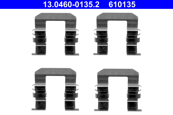 13.0460-0135.2 ATE Комплектующие, колодки дискового тормоза (фото 1)