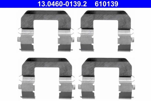 13.0460-0139.2 ATE Комплектующие, колодки дискового тормоза (фото 1)