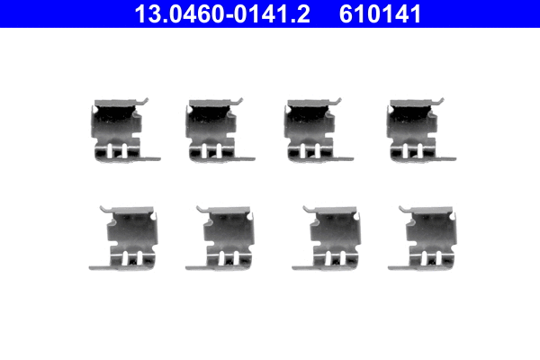 13.0460-0141.2 ATE Комплектующие, колодки дискового тормоза (фото 1)