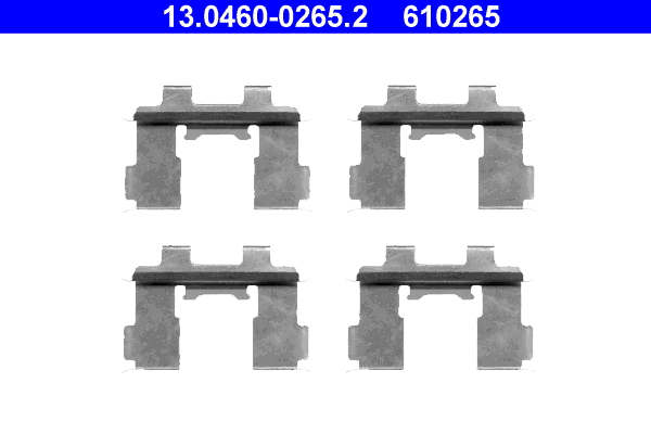13.0460-0265.2 ATE Комплектующие, колодки дискового тормоза (фото 1)