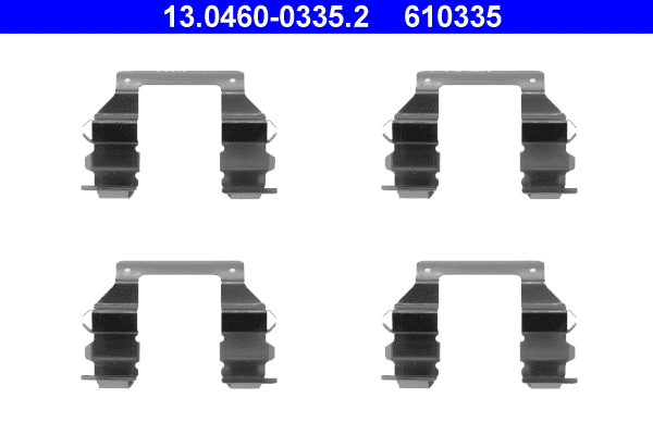 13.0460-0335.2 ATE Комплектующие, колодки дискового тормоза (фото 1)