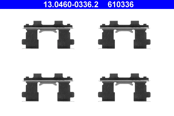 13.0460-0336.2 ATE Комплектующие, колодки дискового тормоза (фото 1)