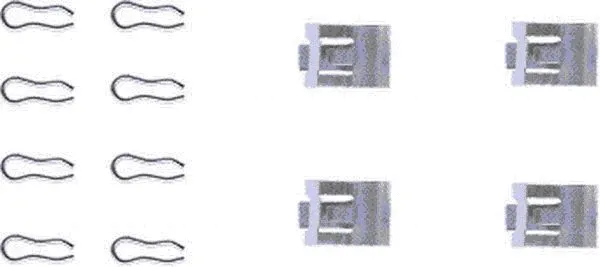 K0015 BEHR/HELLA/PAGID Комплектующие, колодки дискового тормоза (фото 1)