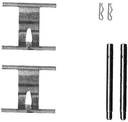 K0166 BEHR/HELLA/PAGID Комплектующие, колодки дискового тормоза (фото 1)