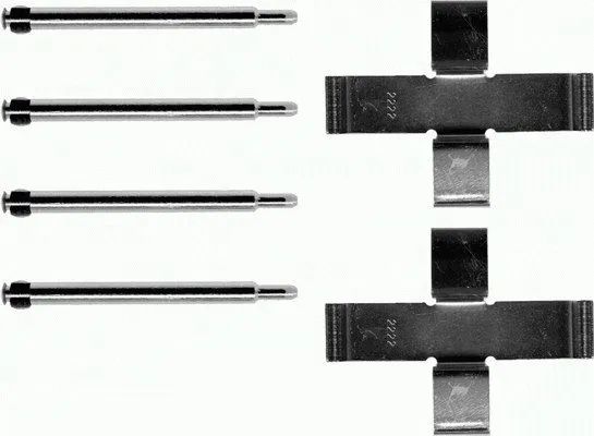 K0205 BEHR/HELLA/PAGID Комплектующие, колодки дискового тормоза (фото 1)
