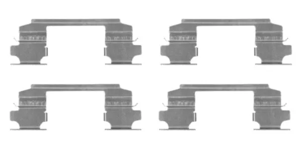 K0251 BEHR/HELLA/PAGID Комплектующие, колодки дискового тормоза (фото 1)