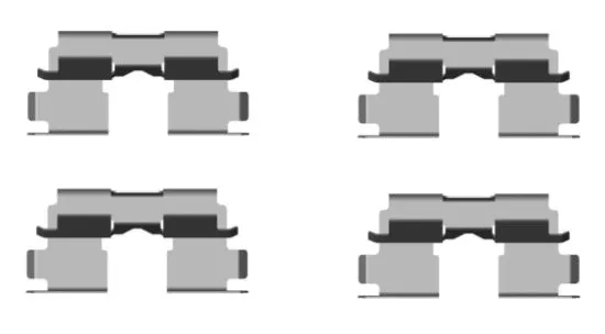 K0343 BEHR/HELLA/PAGID Комплектующие, колодки дискового тормоза (фото 1)