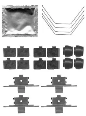 K0419 BEHR/HELLA/PAGID Комплектующие, колодки дискового тормоза (фото 1)