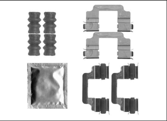 K0689 BEHR/HELLA/PAGID Комплектующие, колодки дискового тормоза (фото 1)