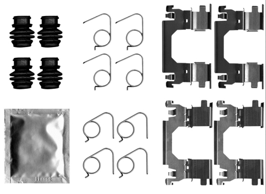 K0713 BEHR/HELLA/PAGID Комплектующие, колодки дискового тормоза (фото 1)