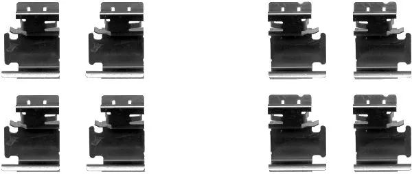 82054300 TEXTAR Комплектующие, колодки дискового тормоза (фото 1)