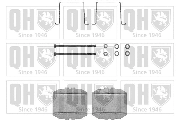 BFK617 QUINTON HAZELL Комплектующие, колодки дискового тормоза (фото 1)