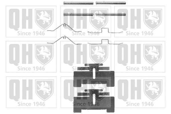 BFK712 QUINTON HAZELL Комплектующие, колодки дискового тормоза (фото 1)