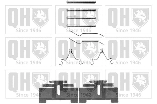 BFK804 QUINTON HAZELL Комплектующие, колодки дискового тормоза (фото 1)