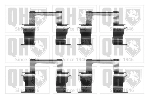 BFK864 QUINTON HAZELL Комплектующие, колодки дискового тормоза (фото 1)