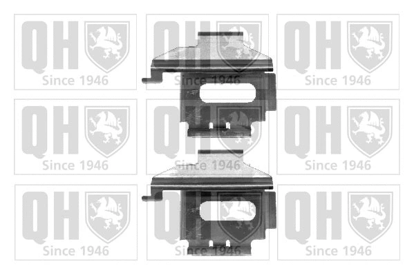BFK910 QUINTON HAZELL Комплектующие, колодки дискового тормоза (фото 1)