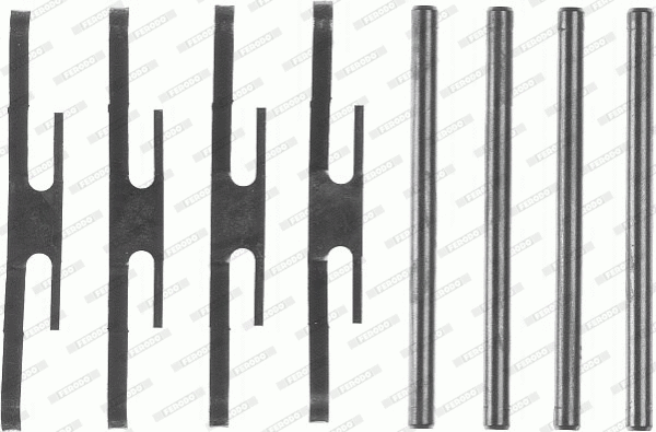 FBA544 FERODO Комплектующие, колодки дискового тормоза (фото 1)