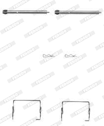 FBA589 FERODO Комплектующие, колодки дискового тормоза (фото 1)