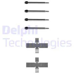 LX0003 DELPHI Комплектующие, колодки дискового тормоза (фото 1)