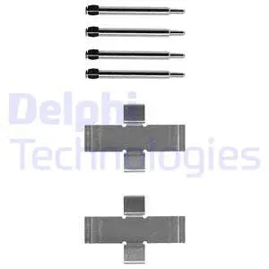 LX0006 DELPHI Комплектующие, колодки дискового тормоза (фото 1)