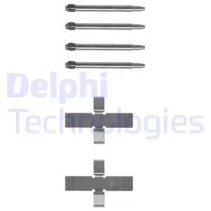 LX0008 DELPHI Комплектующие, колодки дискового тормоза (фото 1)
