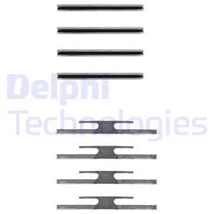 LX0035 DELPHI Комплектующие, колодки дискового тормоза (фото 1)