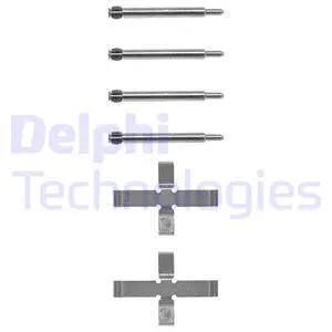 LX0039 DELPHI Комплектующие, колодки дискового тормоза (фото 1)